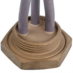 Тін для чавунних батарей Kawai 1500W (нержавіюча сталь) L=385mm D різьблення = 1 1/4&amp;apos&amp;apos (різьба ліва)