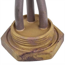 Тін для чавунних батарей Kawai 2000W (нержавіюча сталь) L=410mm D різьблення = 1 1/4&amp;apos&amp;apos (різьба права)