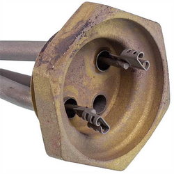 Тін для чавунних батарей Kawai 2000W (нержавіюча сталь) L=410mm D різьблення = 1 1/4&amp;apos&amp;apos (різьба права)