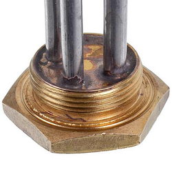 Тіни для чавунних батарей BALCIK 2500W (нержавіюча сталь) L=410mm D різьблення = 1 1/4&amp;apos&amp;apos (різьба права)