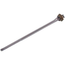 Тен для алюмінієвих батарей Sanal 1200W (нержавіюча сталь) L=395mm D різьблення = 1&apos&apos (різьба ліва)