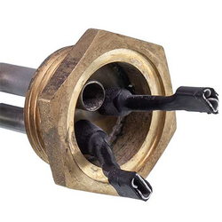 Тін для алюмінієвих батарей 1000W (нержавіюча сталь) L=410mm D різьблення = 1&amp;apos&amp;apos (різьба права)