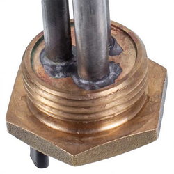 Тін для алюмінієвих батарей 1500W (нержавіюча сталь) L=560mm D різьблення = 1&amp;apos&amp;apos (різьба ліва)