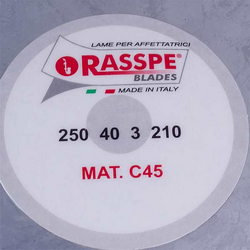 Ніж для слайсера Rasspe 3250.00 D=250mm (250x210x40x3mm)