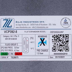 Розширювальний бак Zilio 8 л 3/8&apos&apos для газового котла 13С0000807