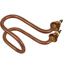 Тін для дистиллятора 1,5 кВт, 220 В (мідний) H=100 мм, B=130 мм, M16 (загнутий)