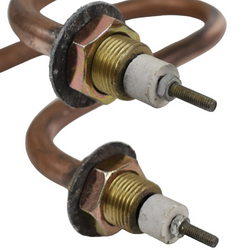 Тін для дистиллятора 3 кВт (мідний) H=100 мм, B=150 мм, M18 (загнутий)