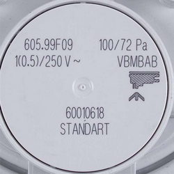 Реле тиску повітря (пресостат) Huba Control 100/72 Па для газового котла Beretta R01005272