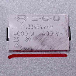 Конфорка квадратна EGO 11.33454.249 4000W 400V 300x300mm