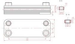 Теплообмінник пластинчастий (12 пластин) для газового котла Termet Mini Max Plus GCO-DP-13-10 17B2071202