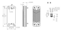 Теплообмінник пластинчастий (16 пластин) Zilmet для газового котла Ariston 998483