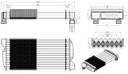 Теплообмінник первинний для газового котла Baxi/Westen 608550