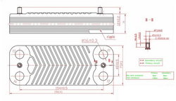 Теплообмінник пластинчастий (20 пластин) для газового котла Viessmann 35 кВт 7828746