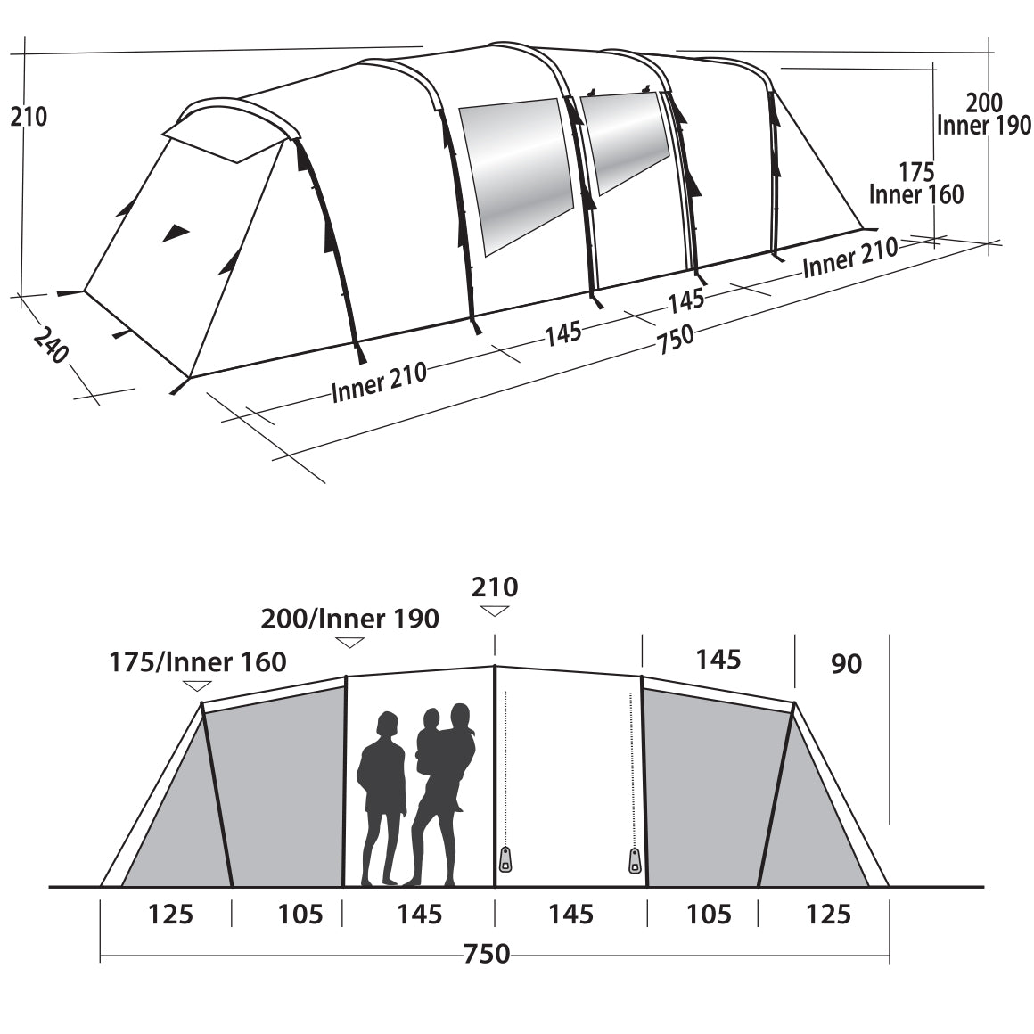 Намет Easy Camp Huntsville Twin 800 Red (120344)