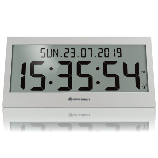 Годинники настінні Bresser Jumbo LCD Grey (7001802QT5000)
