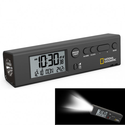 Часы National Geographic Thermometer Flashlight Black (Special Offer)