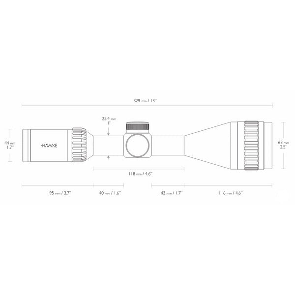 Оптичний приціл Hawke Airmax 4-12x50 AO (AMX)