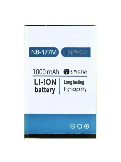Аккумуляторная батарея NB-177 Li-ion 3.7V 1000mAh для моб. тел. i177 Nomi