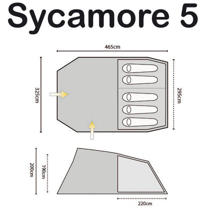 Палатка Highlander Sycamore 5 Meadow