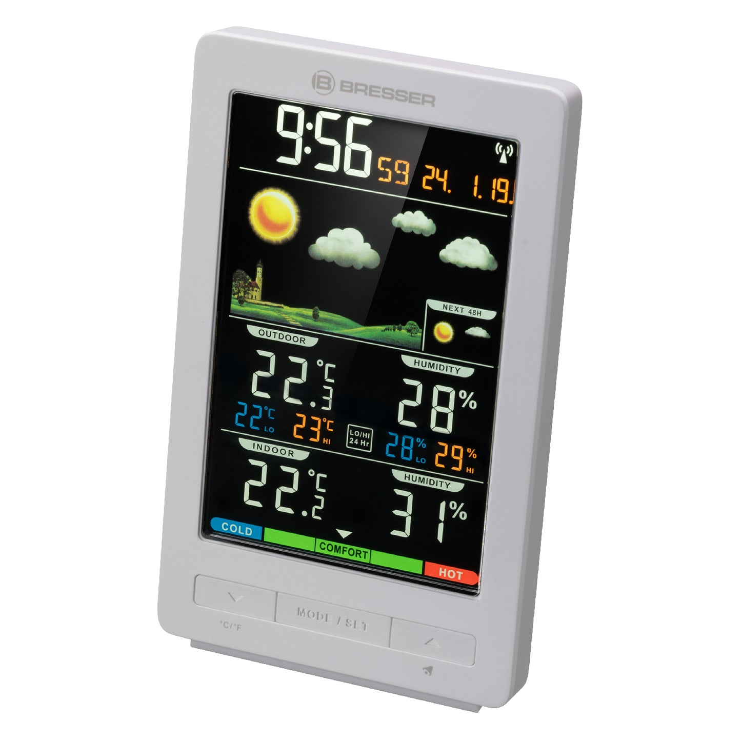 Метеостанция Bresser ClimaTemp WS White (7007321GYE000)