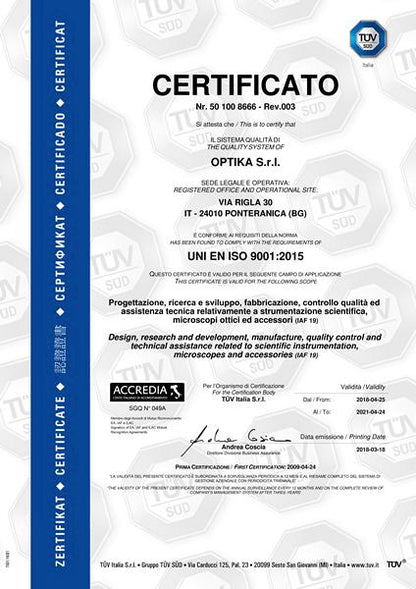 Микроскоп Optika B-292PLi 40x-1000x Bino Infinity