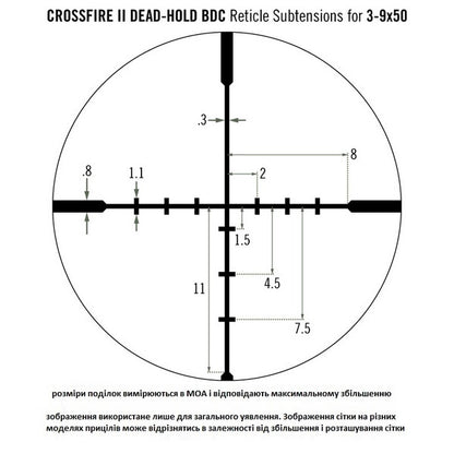 Приціл оптичний Vortex Crossfire II 3-9x50 BDC (CF2-31011)