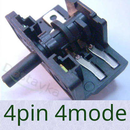 4-pin 4-режима переключатель духовки Asel, SATURN, Kumtel