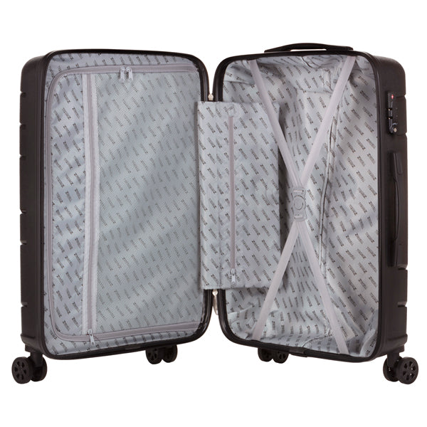 Чемодан TravelZ Big Bars (M) Black