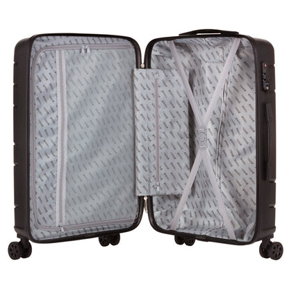 Чемодан TravelZ Big Bars (M) Black
