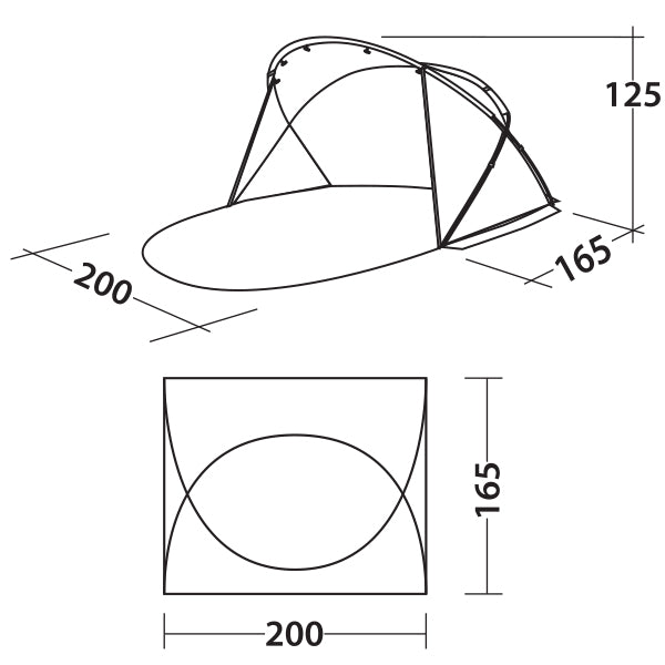Намет пляжний Easy Camp Tent Shell (120366)