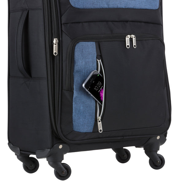 Чемодан TravelZ Triple Pocket (M) Black