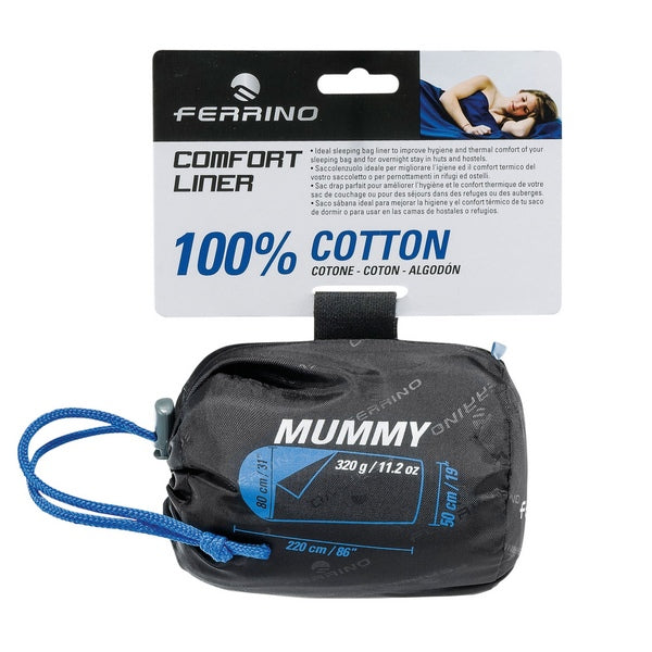 Вкладиш для спального мішка Ferrino Liner Comfort Light Mummy Blue (86503CBB)