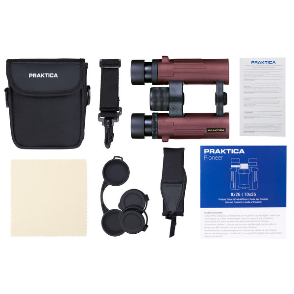 Бинокль Praktica Pioneer 10x26 WP Red (PRA228)