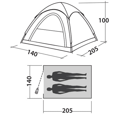 Намет Easy Camp Comet 200 Burgundy Red (120338)