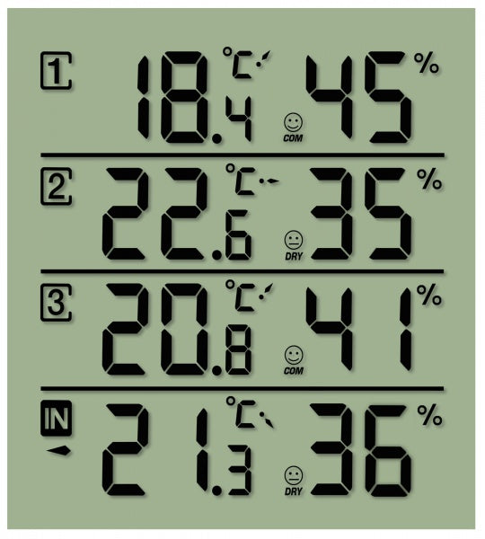 Термометр-гигрометр Bresser Temeo Hygro Quadro black