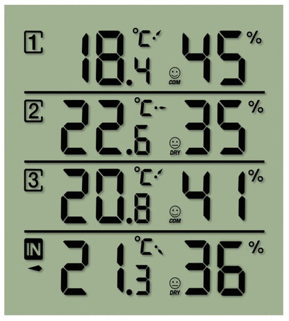 Термометр-гигрометр Bresser Temeo Hygro Quadro black