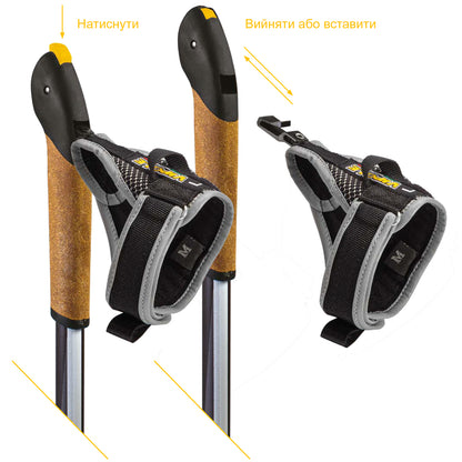 Палиці для скандинавської ходьби Vipole Vario Top-Click QL Violet DLX (P19427)