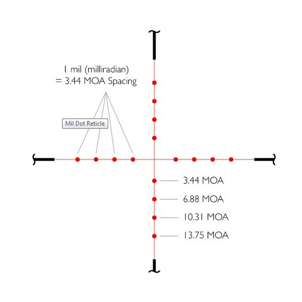 Прицел оптический Hawke Vantage IR 4-12x50 (Mil Dot R/G)