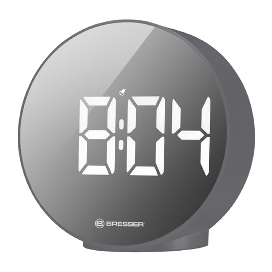Часы настольные Bresser MyTime Echo FXR Silver (8010071QT5WHI)