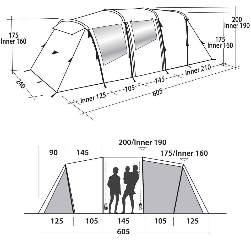 Намет Easy Camp Huntsville Twin 600 Red (120343)