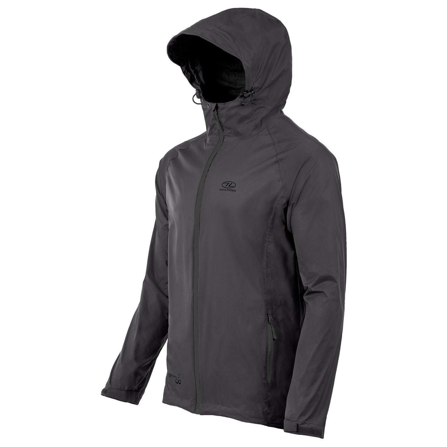 Вітровка чоловіча Highlander Stow &amp; Go Pack Away Rain Jacket 6000 mm Black XXL (JAC077-BK-XXL)