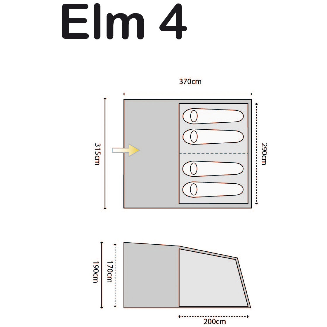Намет Highlander Elm 4 Teal