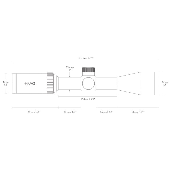 Прицел оптический Hawke Vantage IR 3-9x40 (Mil Dot IR R/G)
