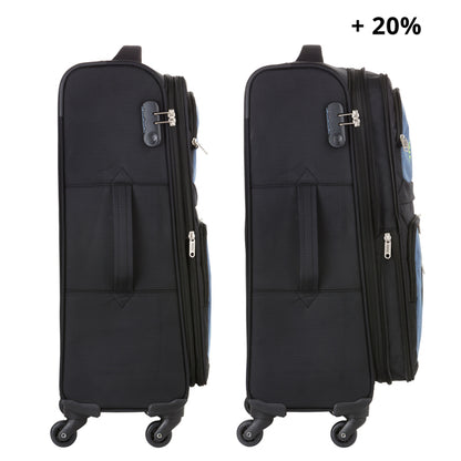 Чемодан TravelZ Triple Pocket (M) Black