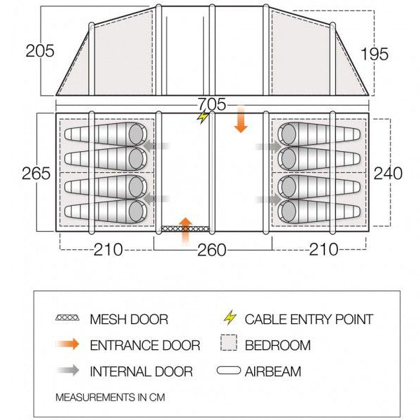Намет Vango Longleat II Air 800XL Herbal (TEQLONGAIH09TAS)