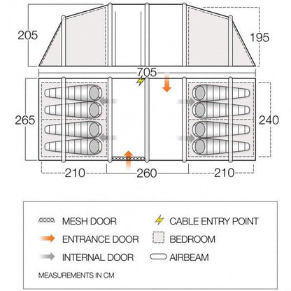 Намет Vango Longleat II Air 800XL Herbal (TEQLONGAIH09TAS)