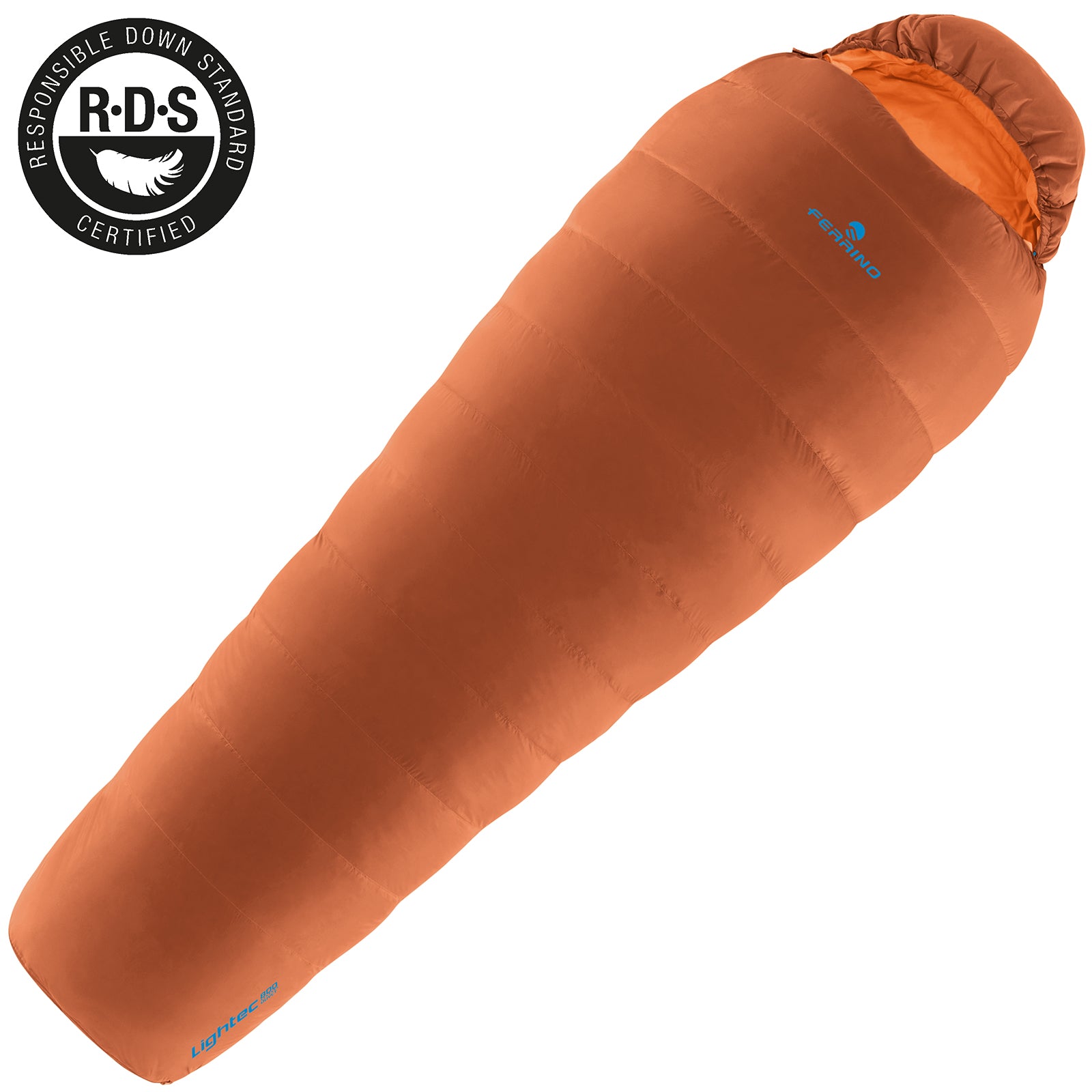 Спальний мішок Ferrino Lightec 1200 Duvet/-11°C Russet Left (86703IAA)