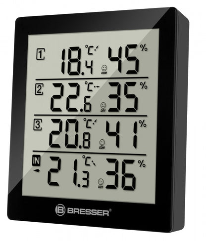 Термометр-гигрометр Bresser Temeo Hygro Quadro black