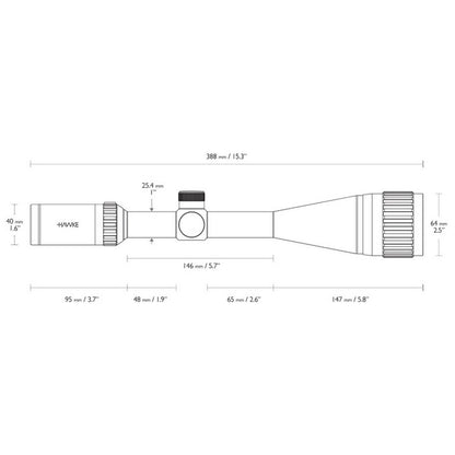 Прицел оптический Hawke Vantage IR 4-16x50 AO (Mil Dot IR R/G)