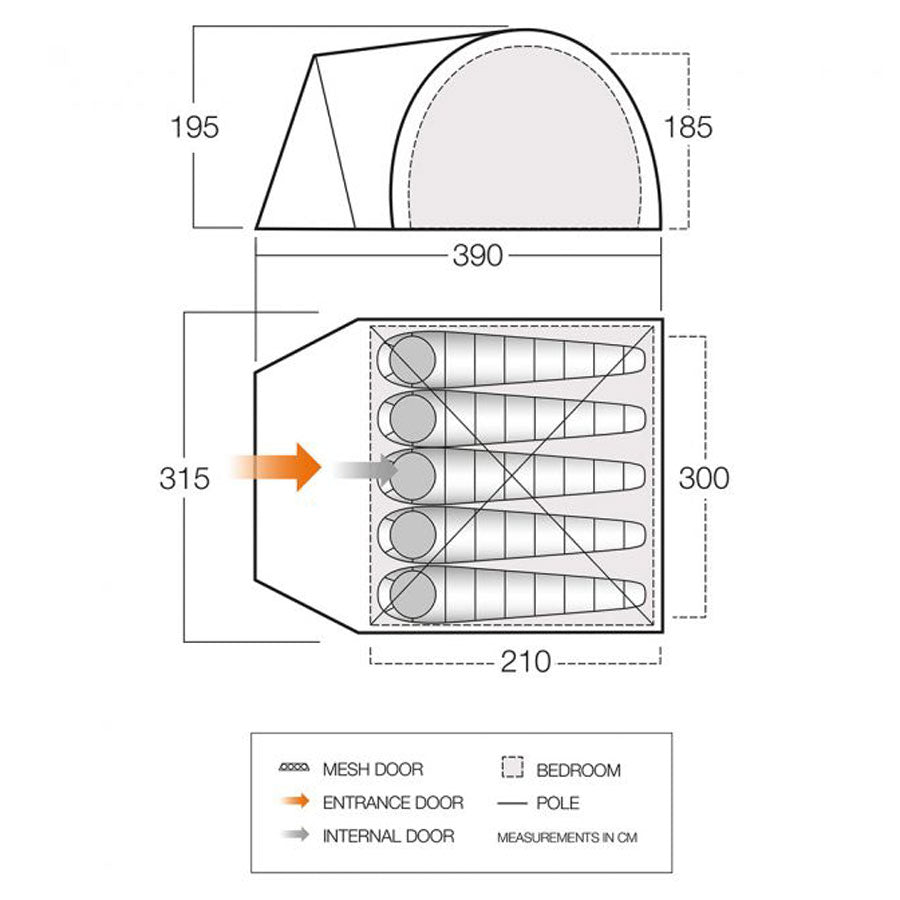 Намет Vango Carron 500 Moroccan Blue